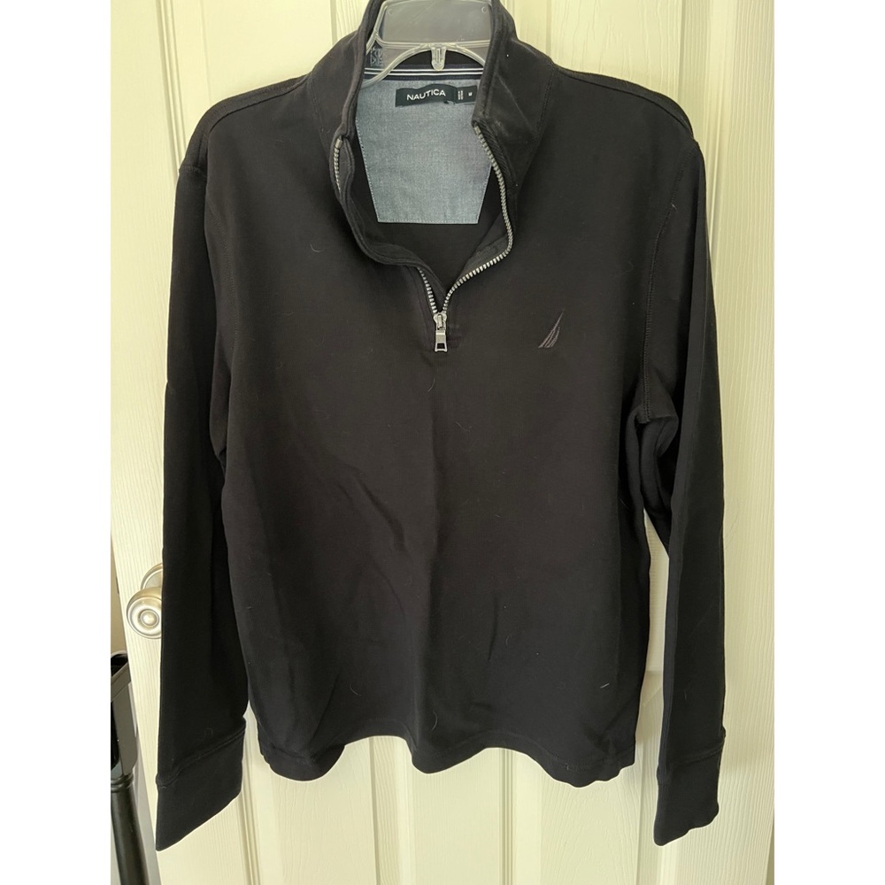 Nautica Black Quarter-Zip Pullover